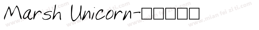 Marsh Unicorn字体转换